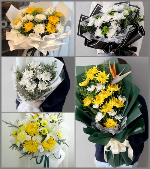湖北黄冈市黄梅县新开镇柴子湖村白事花束代送